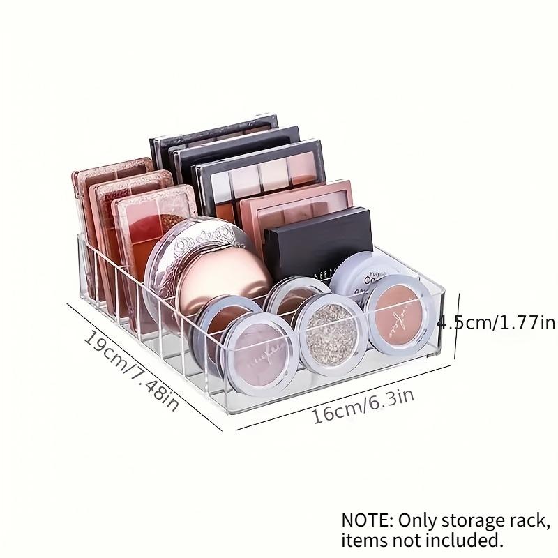 

7 Grids Transparent Makeup Organizer Box Vanity Bathroom Portable Cosmetic Storage Box Acrylic Lipstick Eyeshadow Brushes Holder 1pcs