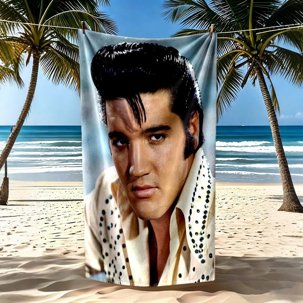 Elvis Beach Towel Quickdry Soft Microfiber Comfortable Lightweight Portable For Swimmingbeachcamping Travel Beach Accessoriesgym