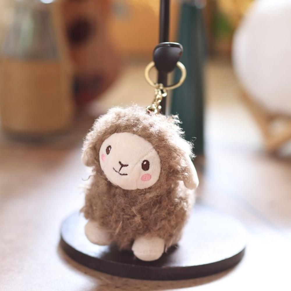 Sheep Sheep Plush Pendant Lamb Soft Lamb Doll Ornament Mini Sheep Plush Keychain Chinese New Year
