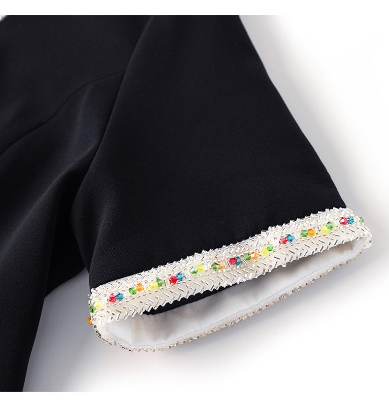 Beaded Luxury Waist-Hugging Dress – Noble Socialite Style for Women