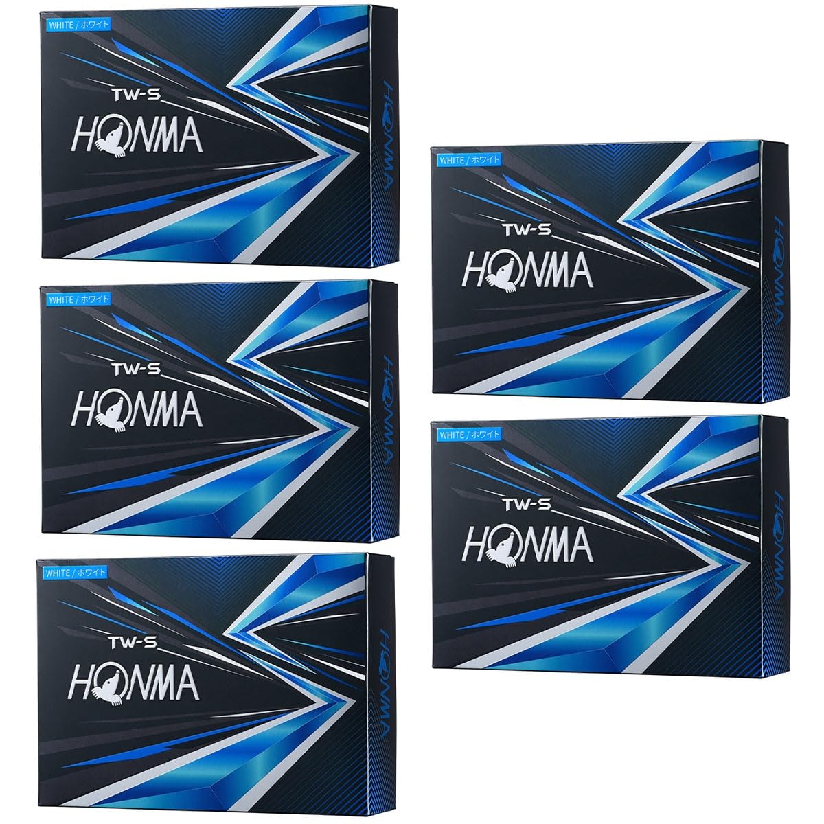 

HONMA Golf TW-S Golf Balls, 2021 Model, 5 Dozen Set (60 Balls), White