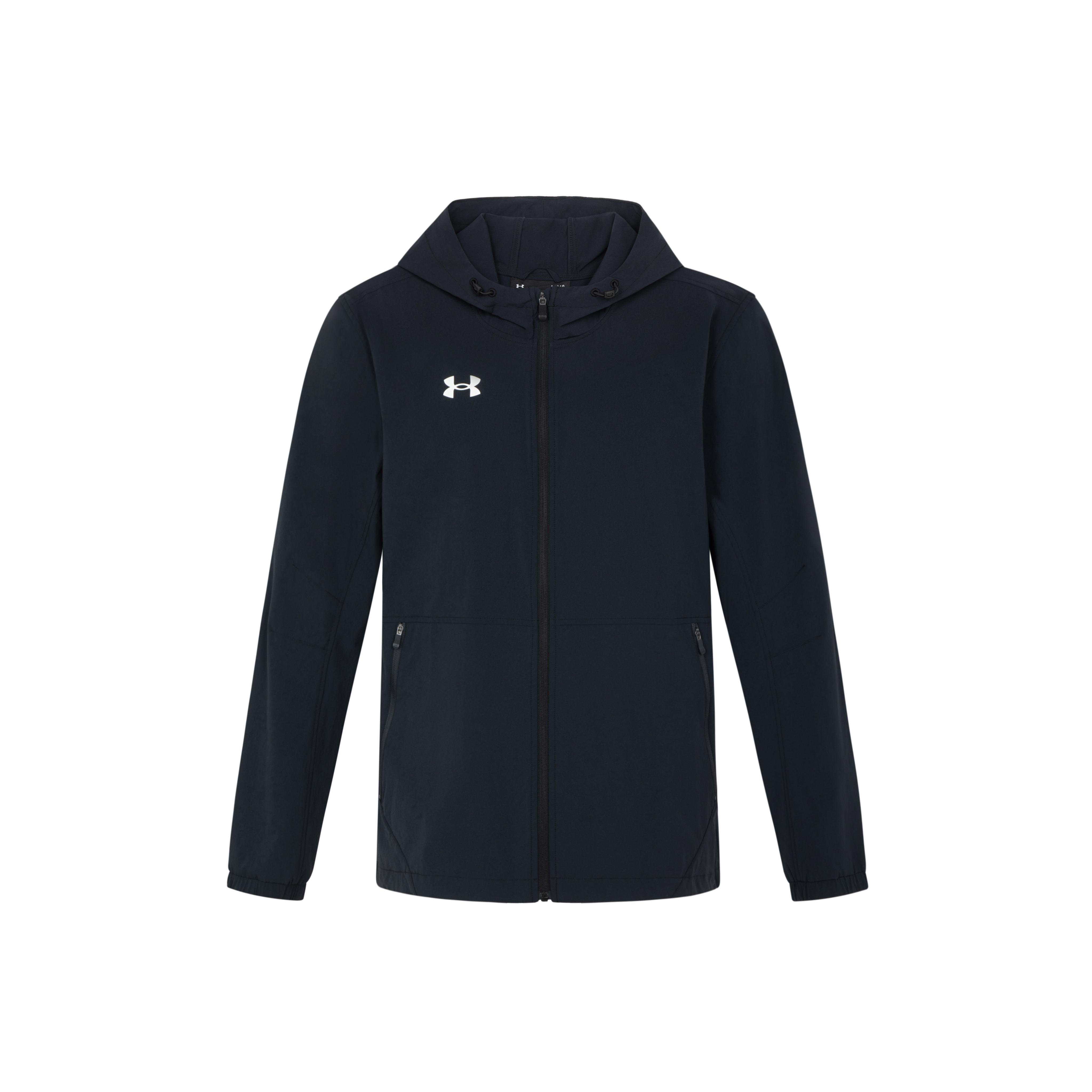 Under Armour Porter Under Armour Jacket Unisex Solid Color Black, Minimalist Style Basic 21600411-001-AB 2XL