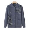 Grandma's Cozy Knit Cardigan: Spring & Autumn Loose Long-Sleeved Sweater for Elderly Women
