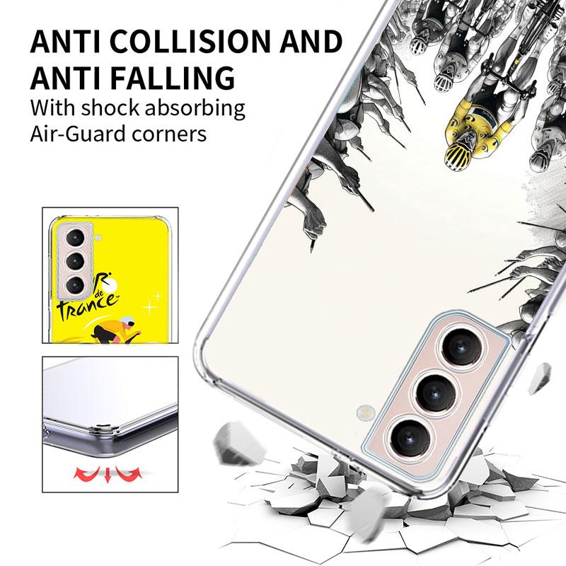 T-Tour De France Bicycle Phone Case For Samsung A16 A26 A36 A56 A17 A15 A25 A35 A55 A14 A24 A34 A54 A04S A05S Galaxy Note 20 10
