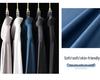 Men's Long-Sleeve Business Shirt: Solid Color, Mulberry Silk, Turn-Down Collar, 2025 Autumn Collection