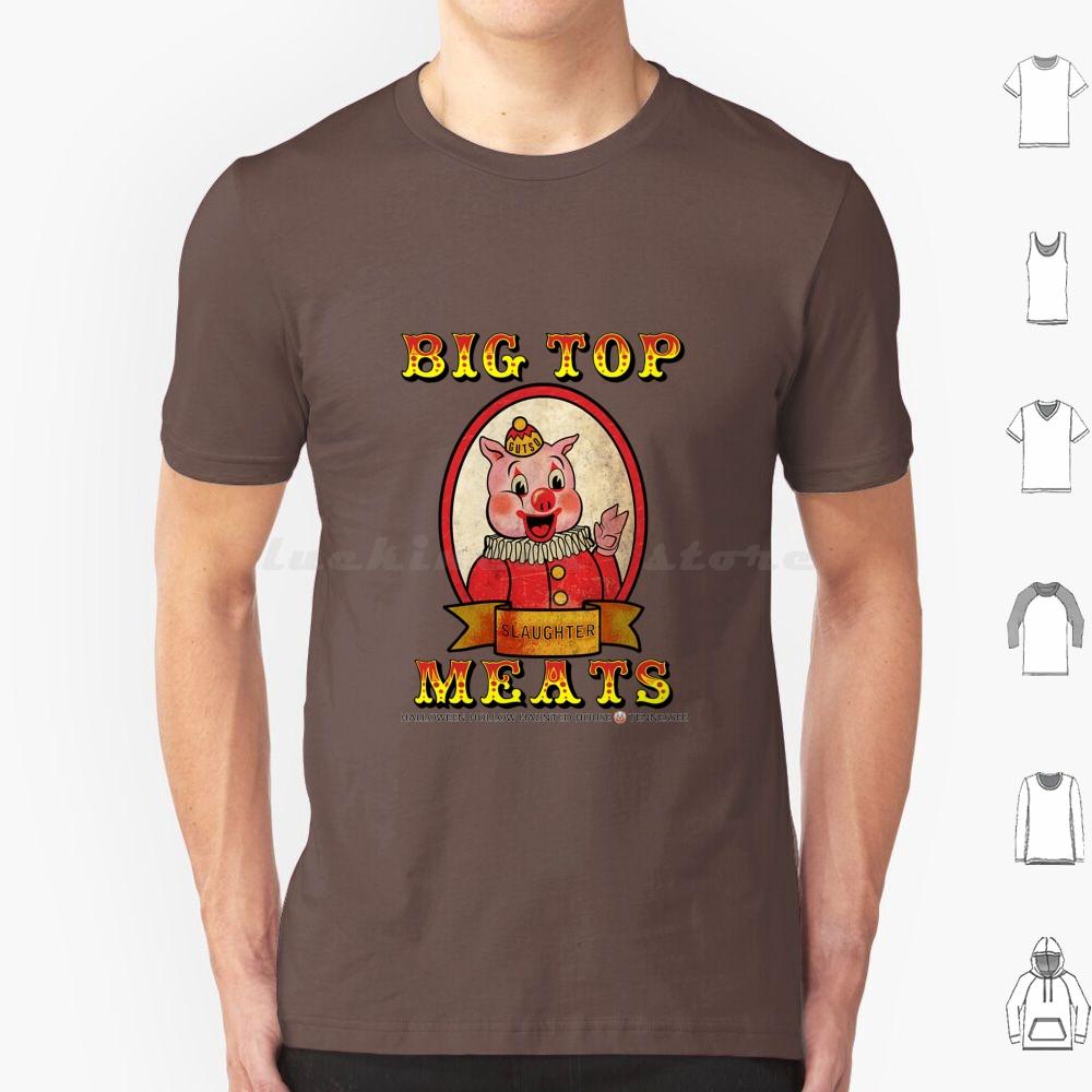Big Top Meats T Shirt Cotton Men Women DIY Print Halloween Haunted House Halloween Hollow Big Top
