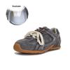 Women's 2025 Autumn Retro Wasteland Style Genuine Leather Casual Dad Sneakers