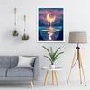 5D DIY Diamond Painting Moon and Bay Cross Stitch Kit Mosaic Diamond Embroidery Rose Full Round/Square Drill Home Decoration