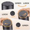 1 In 1 Electric Pepper Salt Grinder Dual Chamber Adjustable Burr Automatic Pepper Salt Grinding Bottle with Lid USB Rechargeable