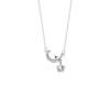S999 Sterling Silver Star and Moon Zircon Necklace for Women - Elegant High-End Choker