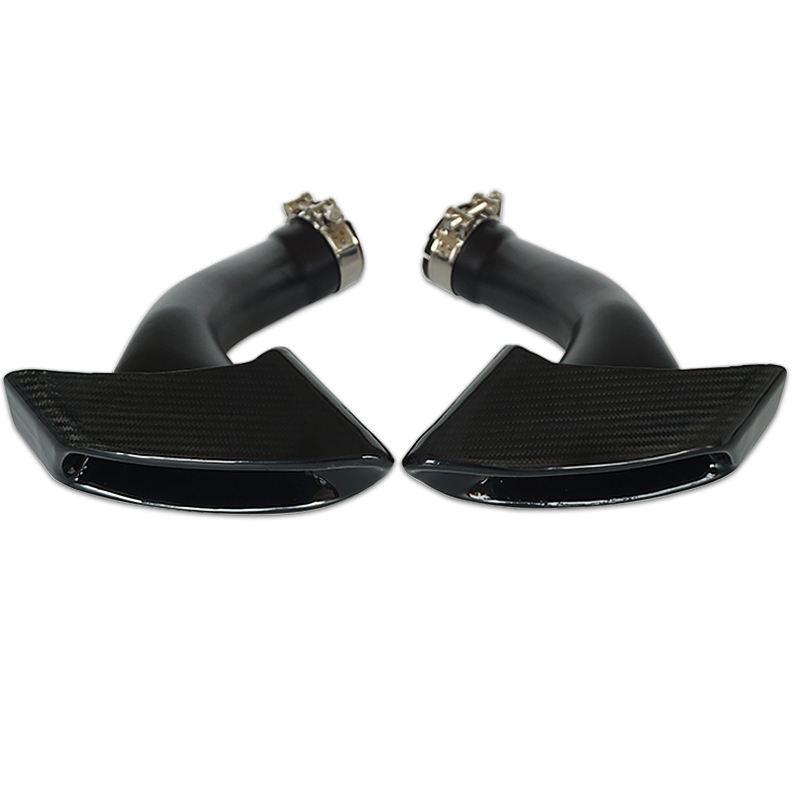 BMW 08-14 X6 E7 Carbon Fiber Stainless Steel Exhaust Tailpipe Car Exhaust Pipe