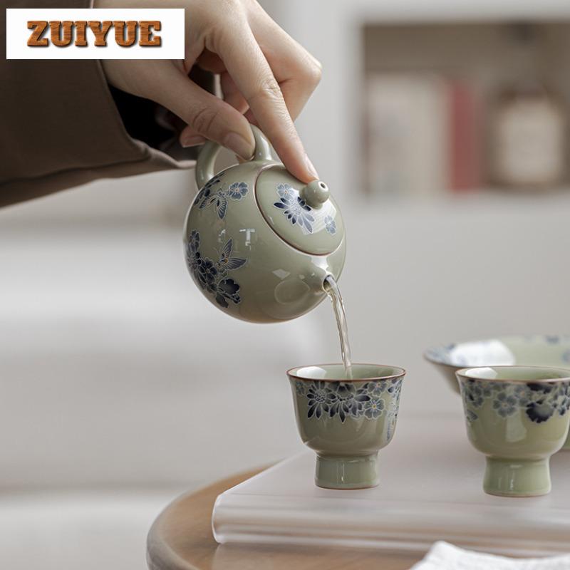 150ml Hand Painted Dancing Butterfly Xishi Teapot Japanese Tea Infuser Pot Tea Maker Kettle With Ball Hole Cha Decoration Craft
