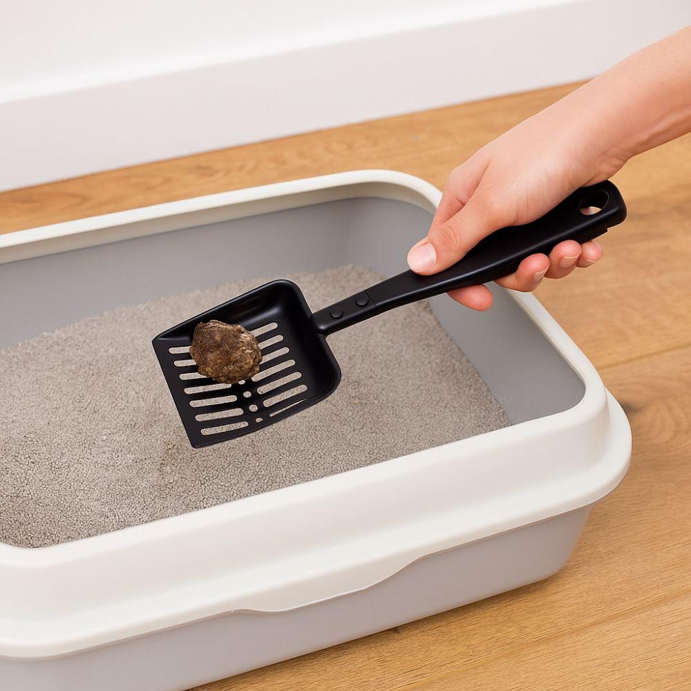 Pet Cleaning Tool Metal Cat Litter Scoop Wide Rustproof Ergonomic Fireplace Shovel Hollow Out Pet Poop Shovel Camping