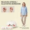 Cartoon Expression Steamed Bun Toy Stress Relief Dumpling Squeeze Sensory Toy Stress Ball Simulated Dough Ball Fidget Toy