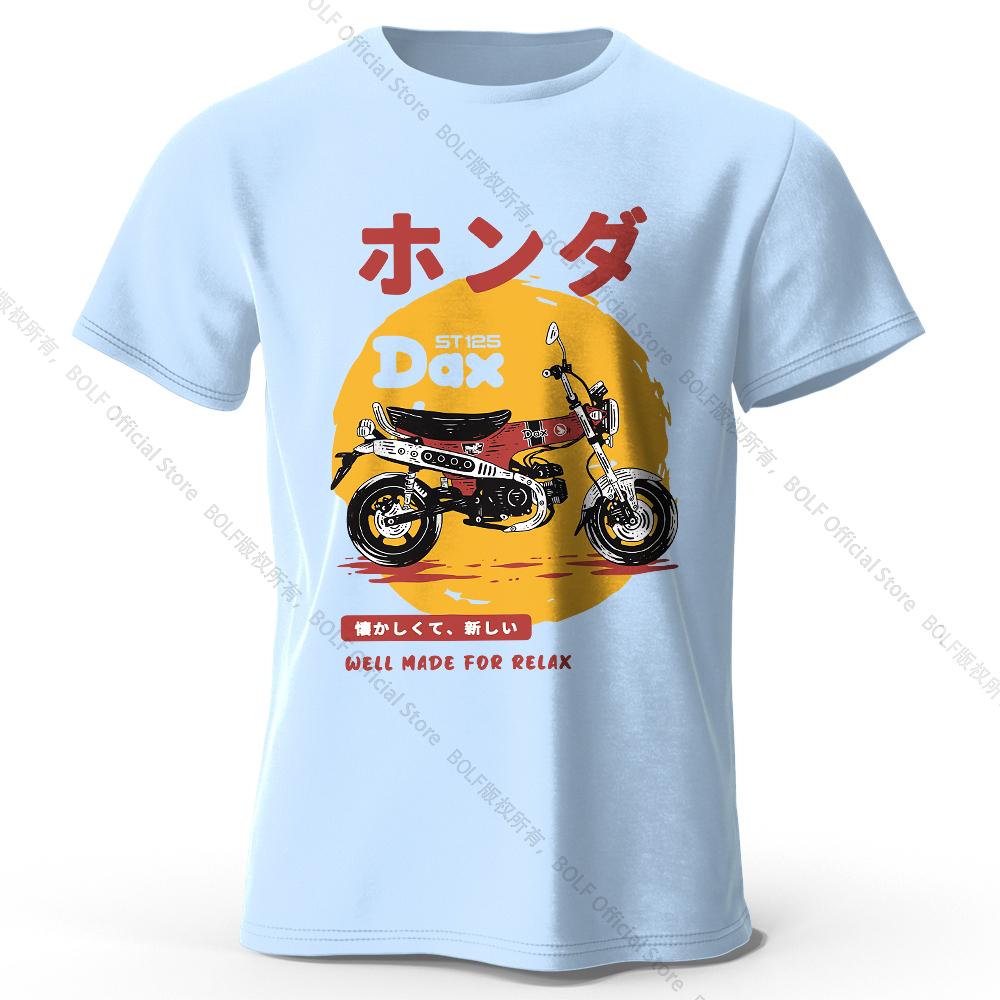 Retro Bike Art T-Shirt 100% Premium Cotton Slim Fit Hand Painted Motorcycle Graphic Tee forRiding Summer Personality Enthusiasts