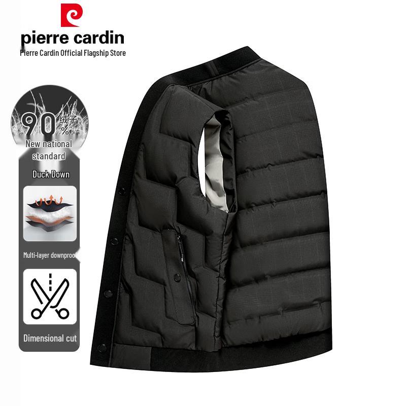 Pierre Cardin Men's 90% Duck Down Stand-Collar Vest
