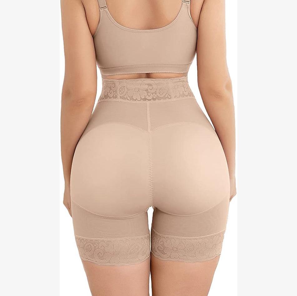 Cross-border Hip-lifting Abdomen-shaping High-waisted Lace Corset Shapewear Pants