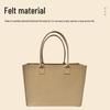 Large Capacity Cartoon Souvenir Tote Bag - Felt Handbag for Shopping and Commuting