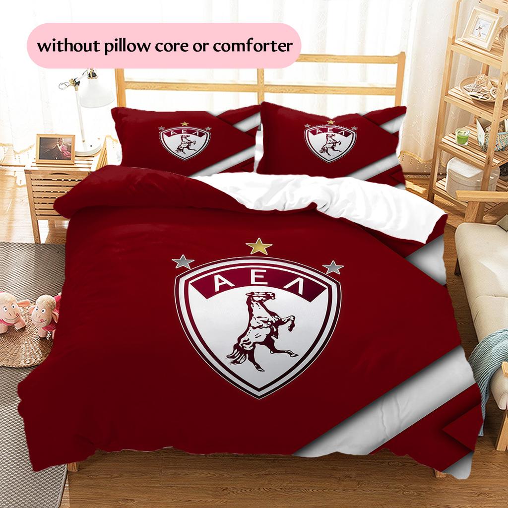 AEL Larissa Muster Bettwäsche Steppdecke Set Heimdekoration Geschenk (1 Bettbezug + 2 Kissenbezüge (ohne Füllung)).xwn
