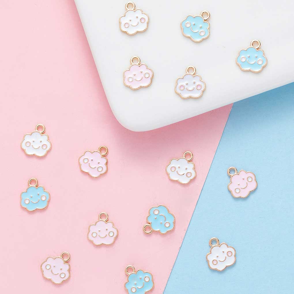 Cloud Pendant Fashion Earrings Necklace Jewelry Homemade DIY Making Crafts Ornament Finding Accessories Woman Girls