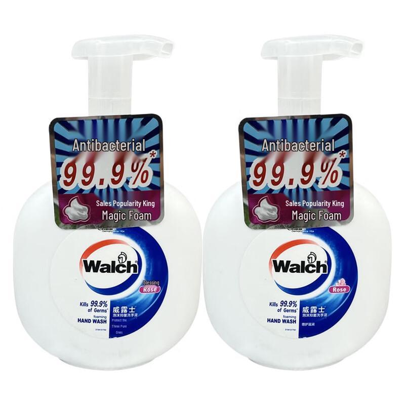 Walch Rose Foam Antibacterial Hand Soap Twin Pack