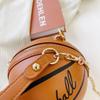 2024 Trendige Damen Basketball Umhängetasche im Western-Stil: Vielseitige, stilvolle, kleine runde Tasche