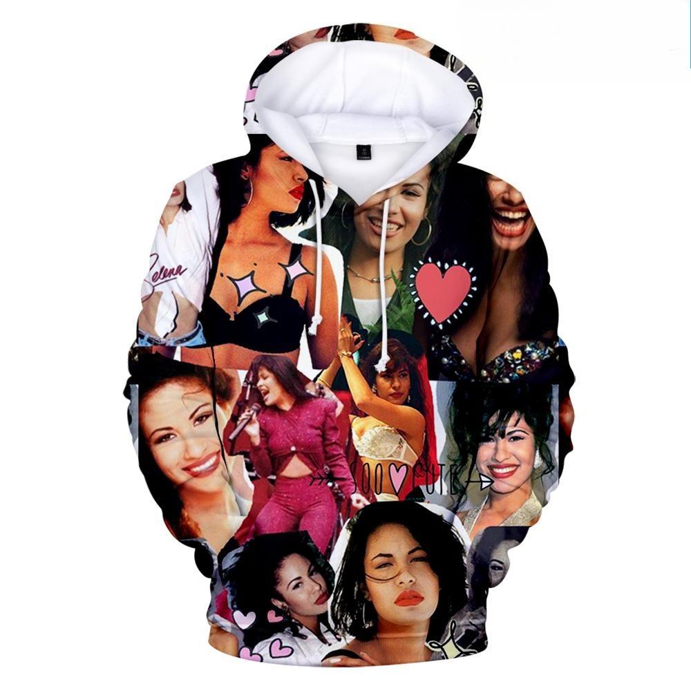 Signature Photo Mosaic Fleece Sweatshirt, Men's Thick Warm Hooded Pullover, Signed Singer Photo Grid Motif Hoodie for Commemorative Collection