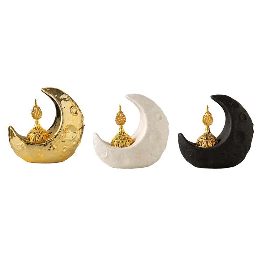 Middle Eastern Style Moon-Shaped Incense Burner Arabic Incense Burner  Meditation Space