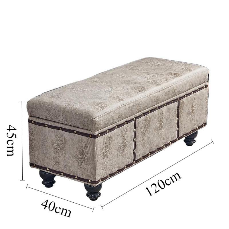 Shoe Changing Stool Rectangular Storage Stools Multifunctional Aesthetic Stool Luxury Long Sofa Stools Living Room Furniture