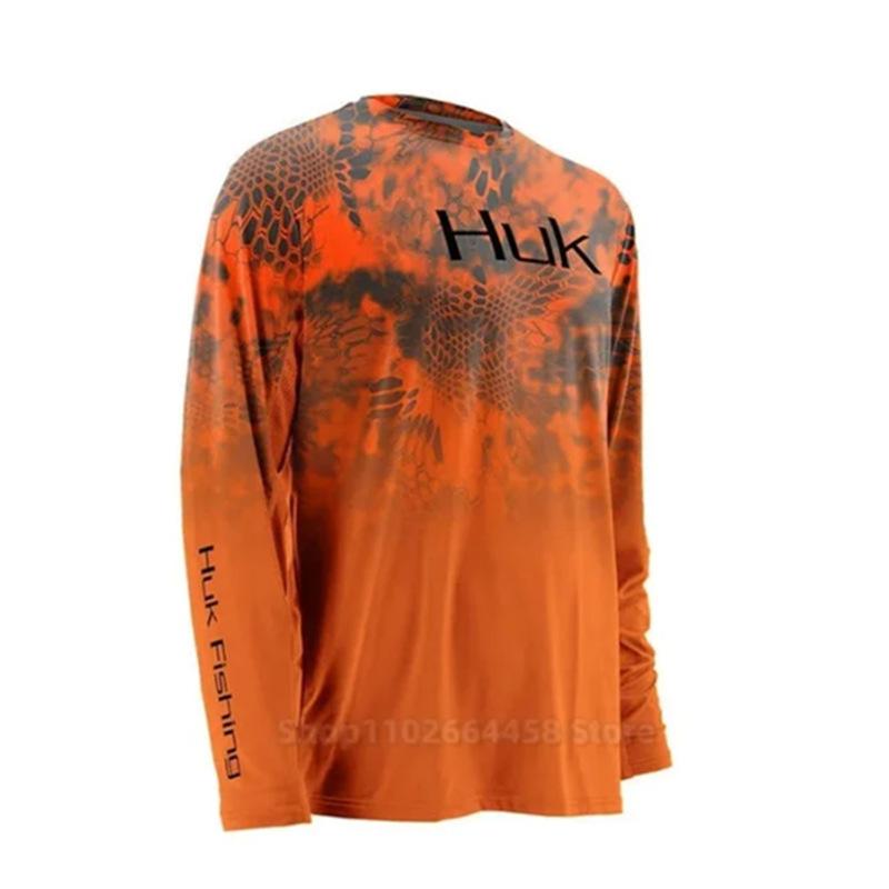 Fishing Suit Men's Crew Neck Long Sleeve Fishing Suit Sea Fishing Quick Drying Breathable Sunscreen Fishing Suit