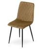 TURIN chair - brown velvet / black legs x 1
