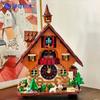 New Pantasy Retro Series Cute Cuckoo Clock Building Blocks Mosaic Model Desktop Ornaments Educational Toys Collection Gifts