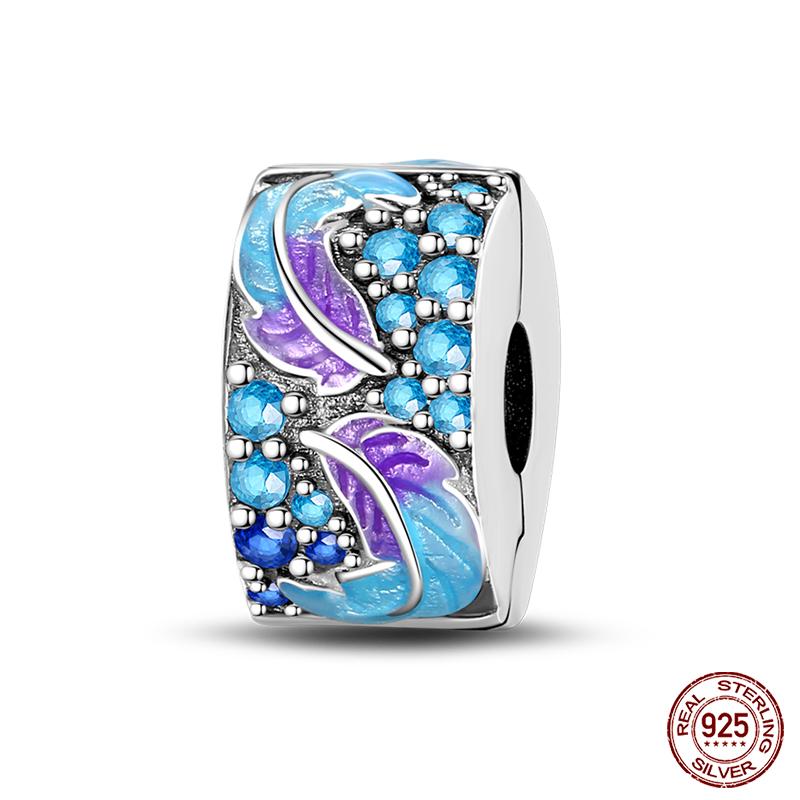 Copper Colorful Masquerade Series Sexy Mask Feather Dress Charms Beads Fit Qikaola Original Bracelets Diy Jewelry