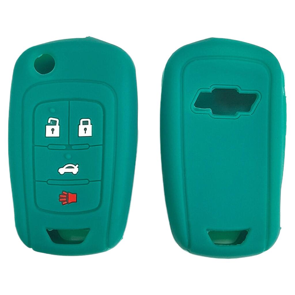 Suitable for 4-key Chevrolet Sail folding silicone key case Cruze LeFeng RV car key case hollow style key cover keychain
