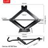 Portable Double-Sided Car Jack and Tire Wrench Set