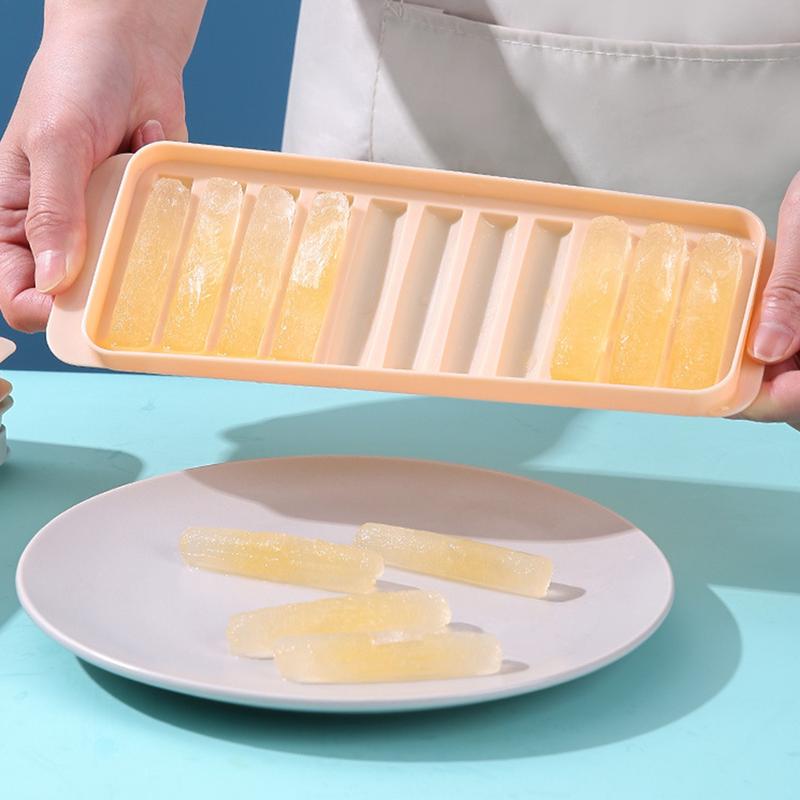 Small Ice Bars Maker With Lid Ice Tray Summer Iced Beverage Making Tools For Wine Juice Fruit Family Chilled Drink Accessories