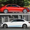 Car Side Stripe PVC Stickers For Mercedes Benz W205 W204 W203 W212 C Class C180 C200 C300 C63 Vinyl Styling Tuning Accessories
