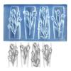Beautiful 3D Floral Nail Art Silicone Mold Elegant Carving Flower Nail Art Accessory Mold for DIY Resin Designs