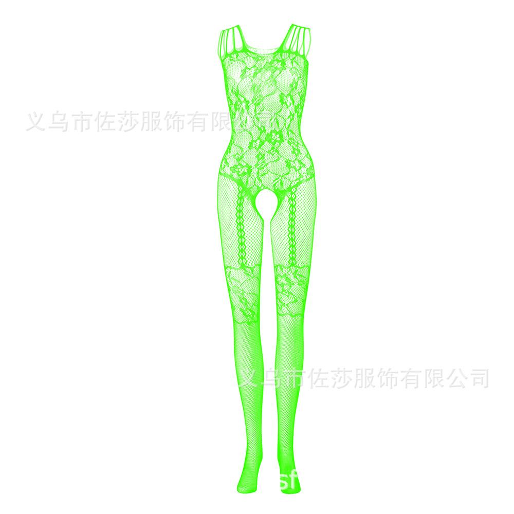 Sex underwear sexy one-piece black stockings women's suspenders hollow perspective temptation one-piece netwear net socks