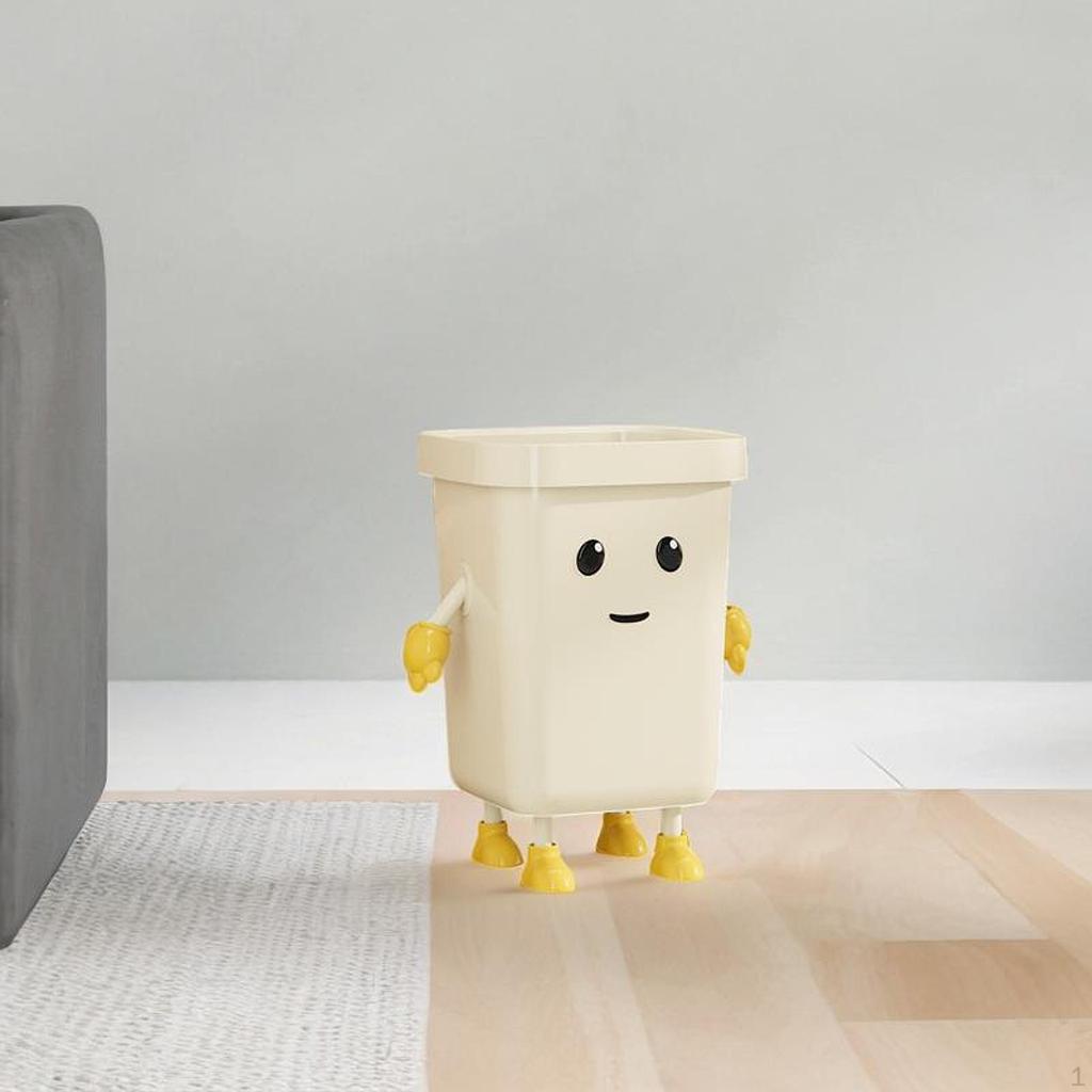 Creative Trash Can Cute Garbage Bin Dustbin Household Compost Bucket for Bathroom