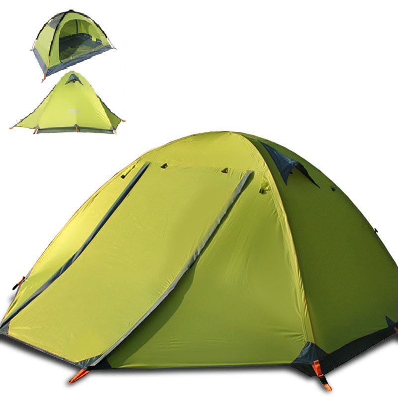 

240291 Уличная двухэтажная многоместная двухдверная палатка для кемпинга с алюминиевым столбом и укрытием от дождя