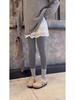 Chic French-Inspired Layered Skirt-Style Women's T-Shirt - Slimming Early Spring Wear