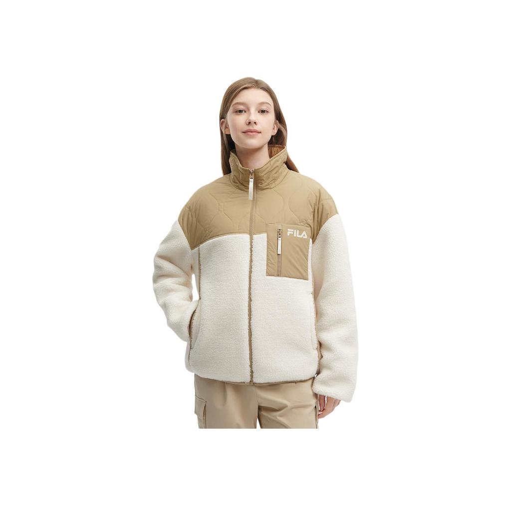 New FILA Down Jacket Women's Buckwheat Khaki F11W349912F-LK