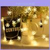 Stars Snowflakes Outdoor Solar Led String Lights Tent Decor For Camping And Party