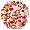 35pcs-50pcs Colorful Desserts Stickers Playful Strawberry Teacher Reward Stickers Funny Stickers For DIY Phone Laptop Scrapbook