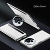 For Honor Magic V3 VS3 Metal Lens All-Inclusive Stand Foldable Smart Plating Frame Anti-Drop and Anti-Fingerprint Leather Case