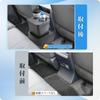 Coleya Console Box for the 2024 Toyota Land Cruiser 250 Rear Console Box with Drink Trash and Console Storage Easy Car Accessories 3-in-1