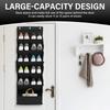 11Pocket Hanging Shoe Rack Oxford Cloth Over The Door Shoe Organizer Large Capacity Wall Shoe Storage for Closet Pantry Bathroom