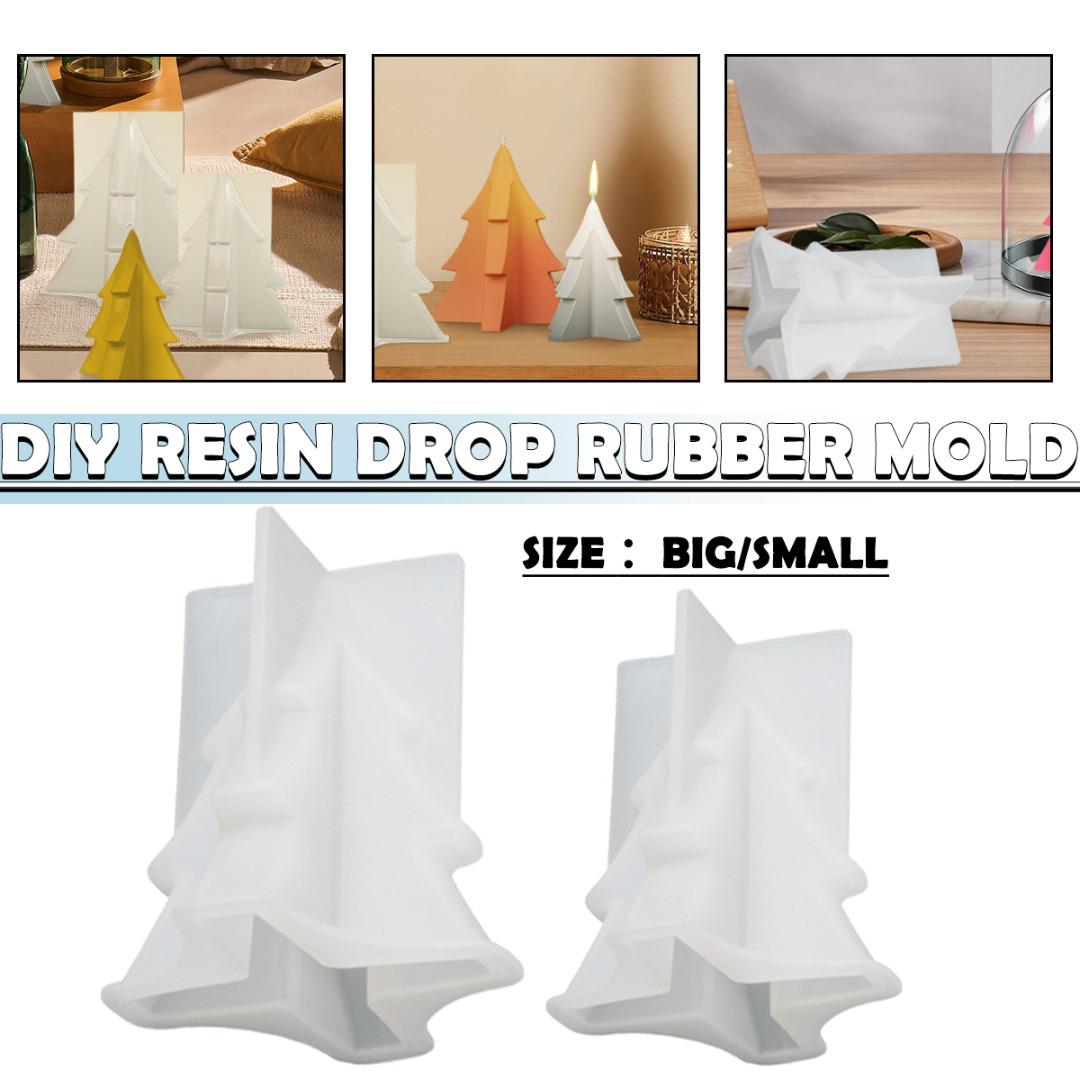 

PDTO New 1pc Resin Aromatherapy Candle Mold 3D Christmas Tree Pendant Silicone Mold