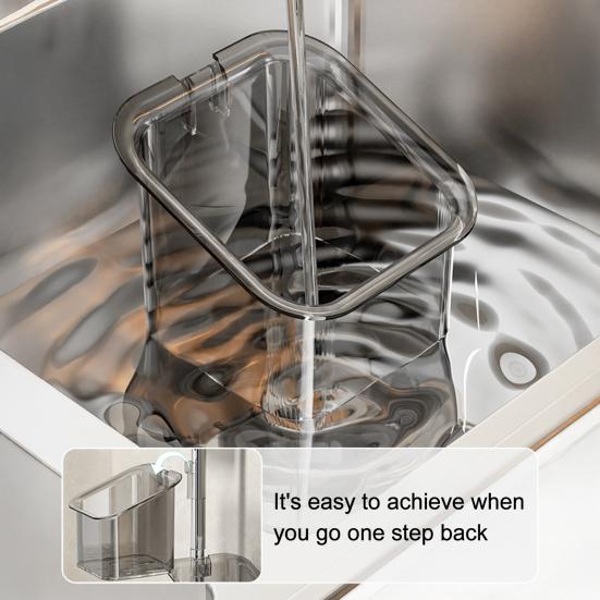 Wall Mounted Kitchen Organizer Suction Cup Produce Holder Removable Rotating Storage Baskets for Kitchen Fruits Vegetables And
